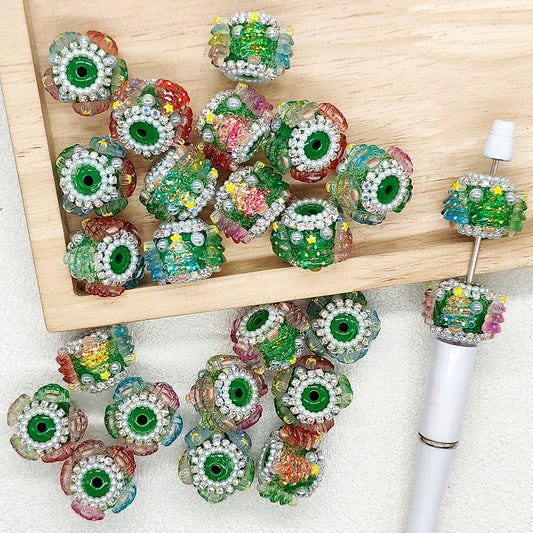 Sparkly Crystal Christmas Tree Acrylic Fancy Beads