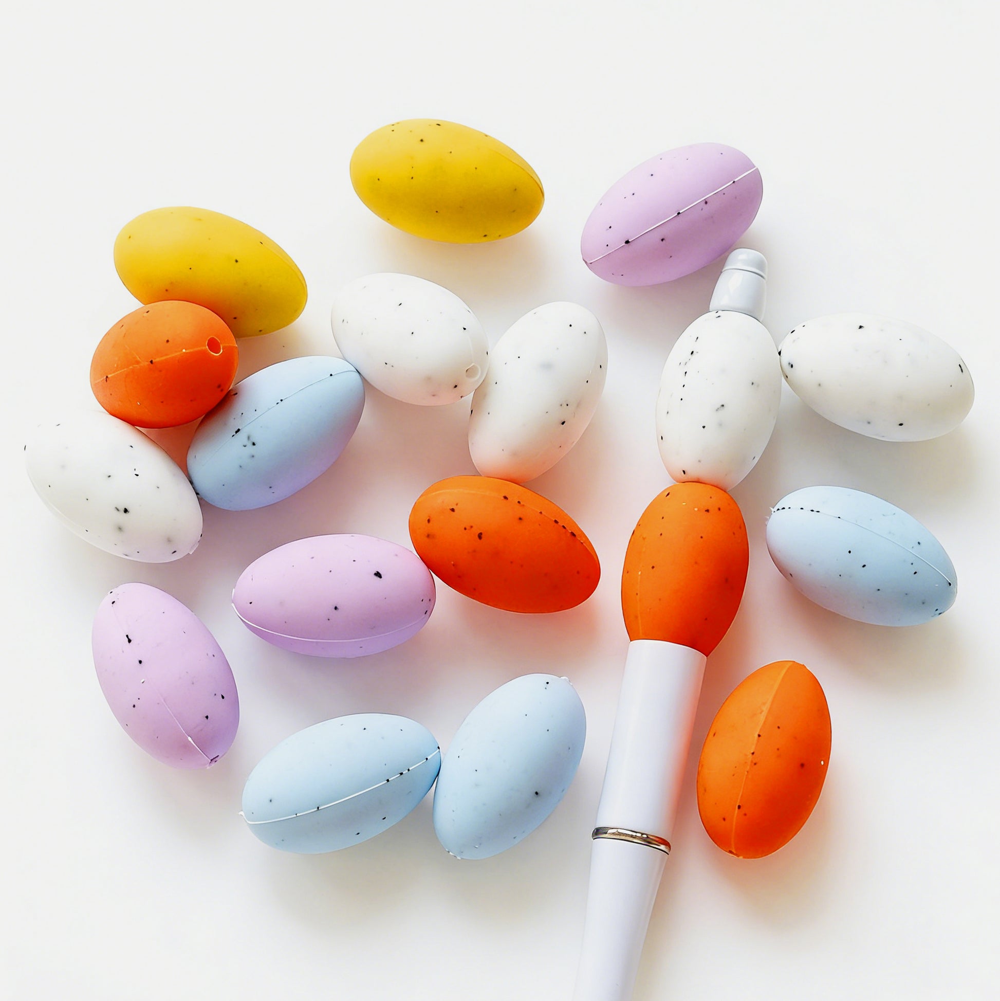 Speckled Oval Beads Assorted Color