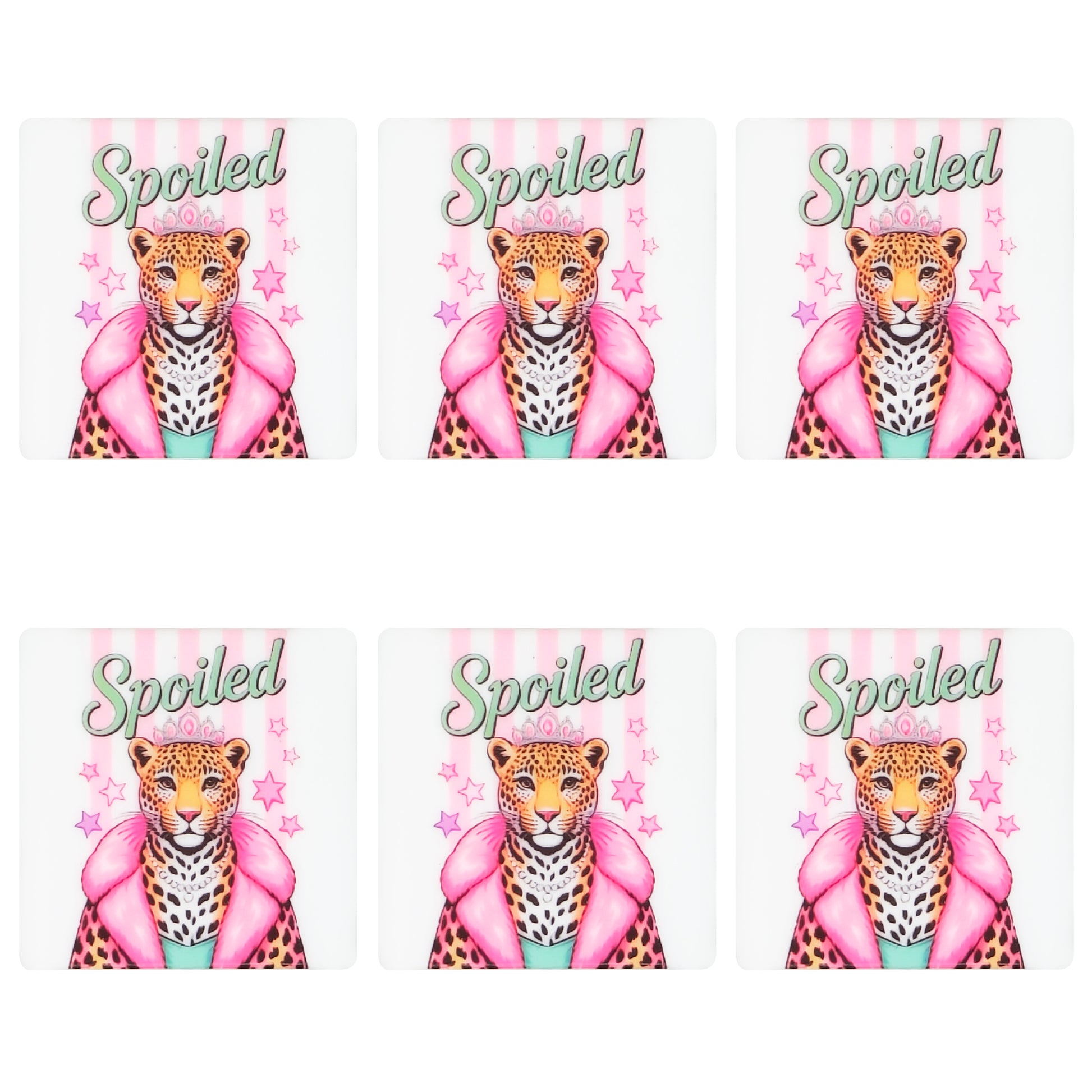 Spoiled Leopard Square Print Focal