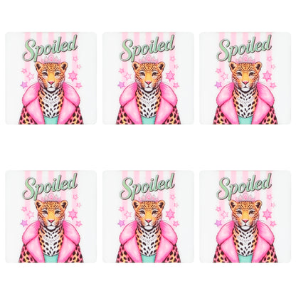 Spoiled Leopard Square Print Focal