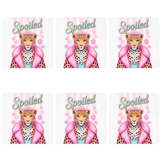 Spoiled Leopard Square Print Focal
