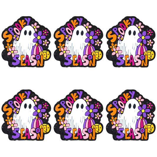 Spooky Season Ghost Glitter Focal