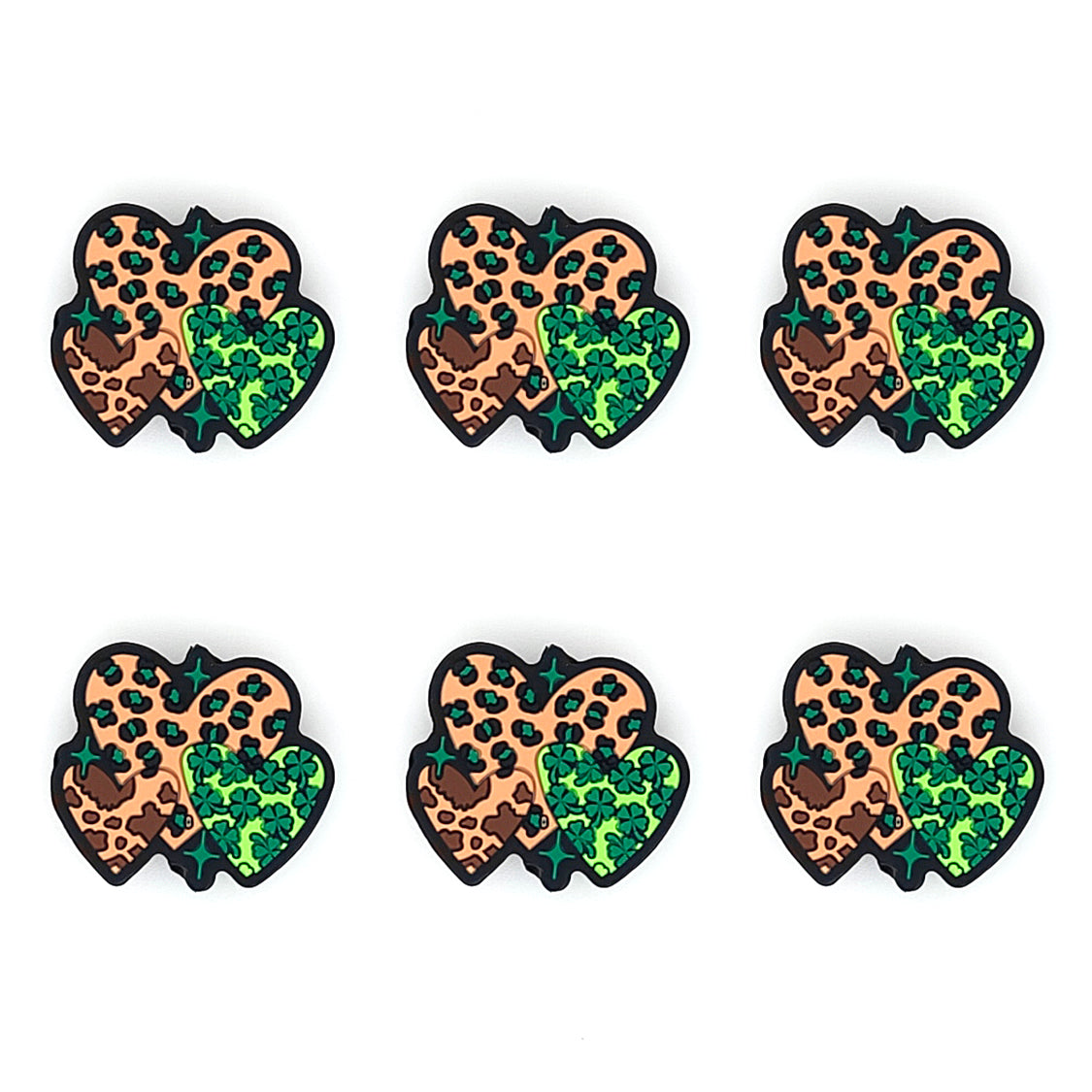 St Patrick Leopard Heart Focal