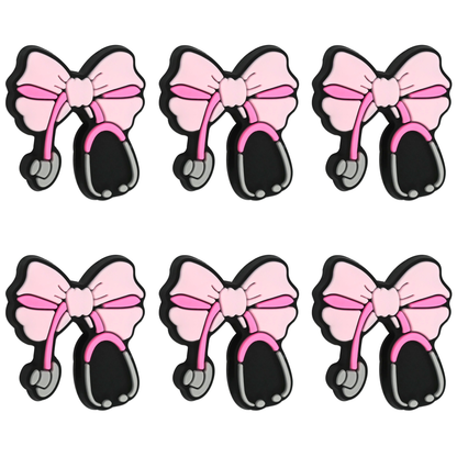 Stethoscope Pink Bow Nurse Focal