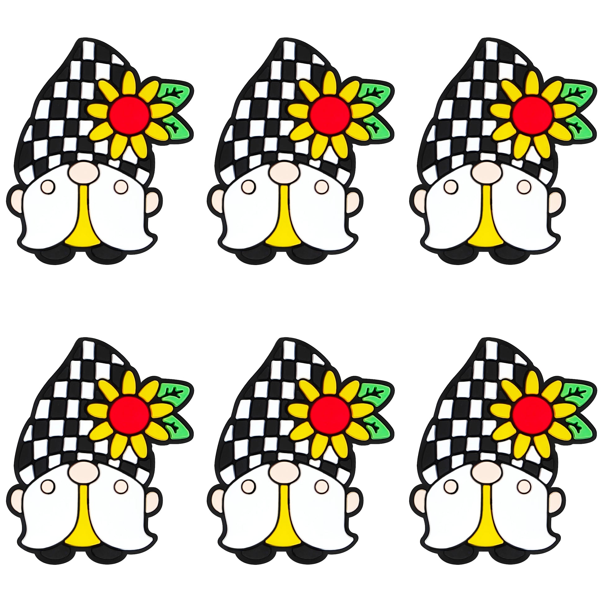 Sunflower Plaid Gnome Focal