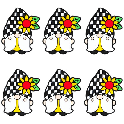 Sunflower Plaid Gnome Focal
