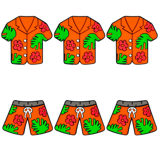 Tropical Floral Hawaiian Shirt/Shorts Focal