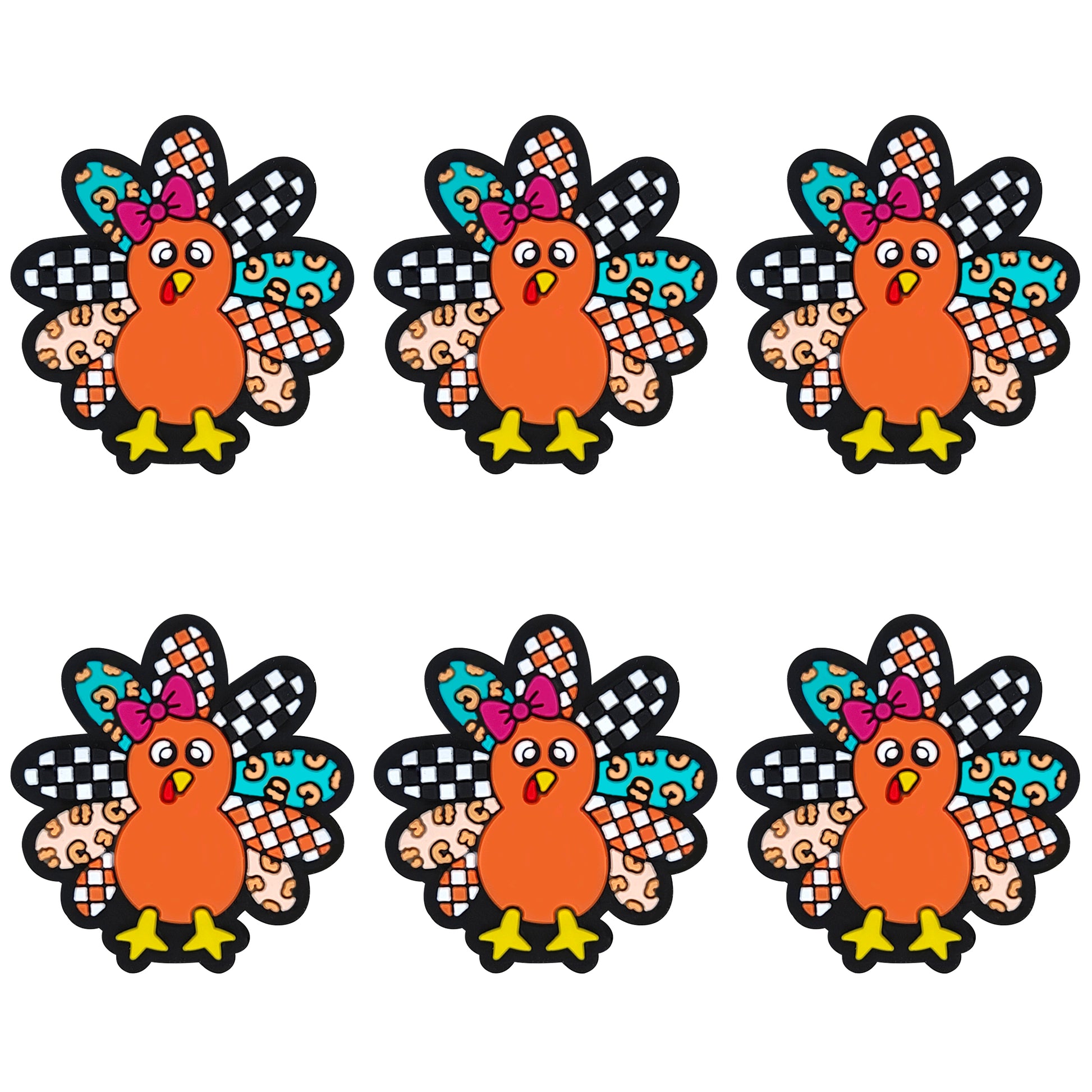 Turkey Checked Bow Focal