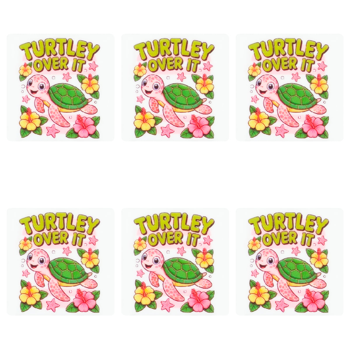 Turtley Over It Square Print Focal