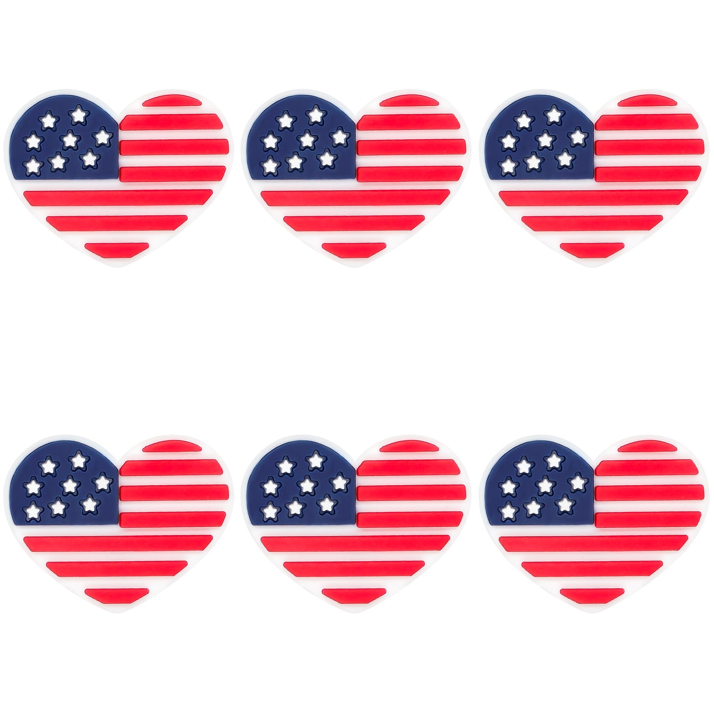 USA Flag Heart Focal