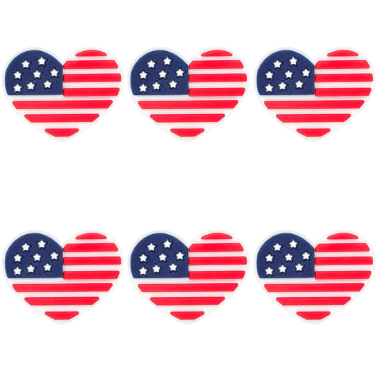 USA Flag Heart Focal