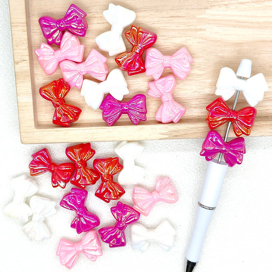 UV Bowknot Acrylic Beads for Valentines Day Gift