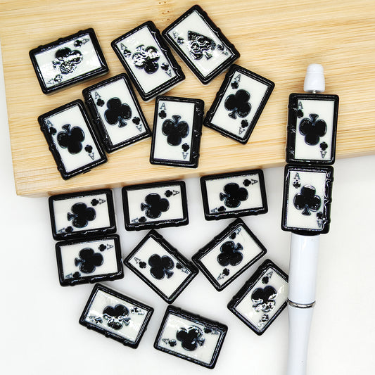 UV Rectangle Poker Acrylic Beads,Craft Beads,Loose Beads