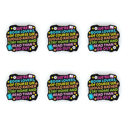 We're Book Lovers Focal Bead