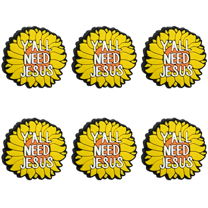 Yall Need Jesus Sunflower Focal