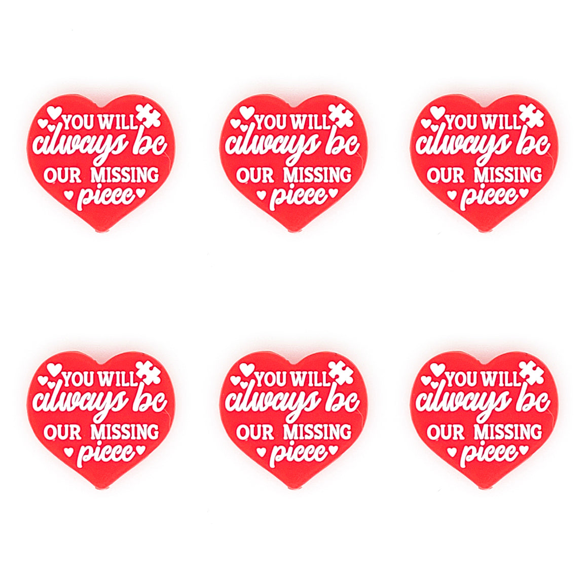 You Will Always Be Our Missing Piece Focal beads