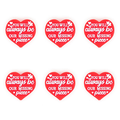 You Will Always Be Our Missing Piece Focal beads