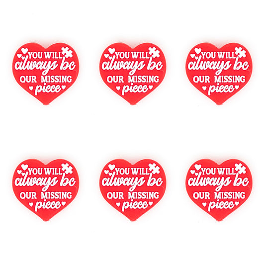 You Will Always Be Our Missing Piece Focal beads