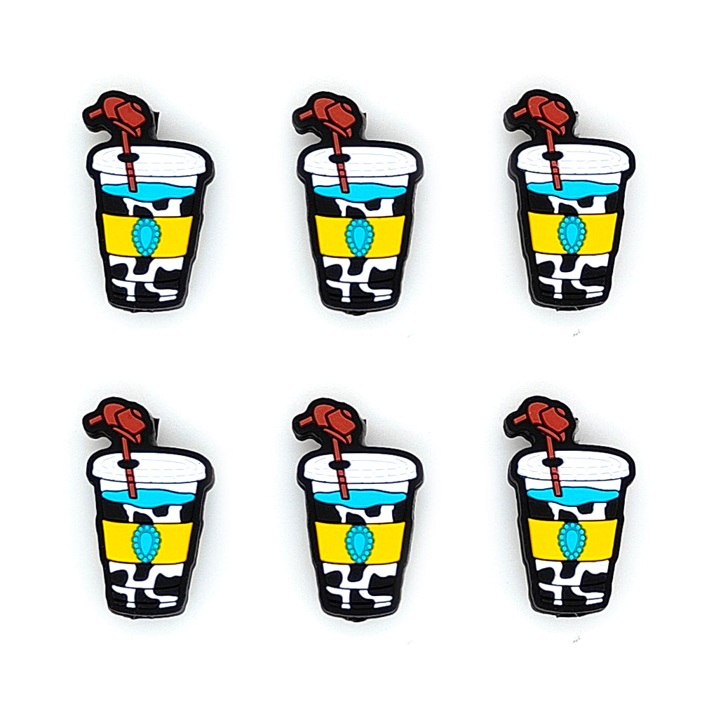 Turquoise Cow Cup Drink Focal