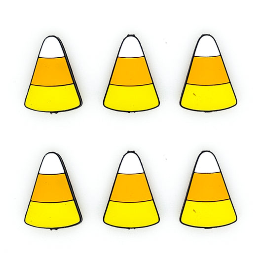 Candy Corn Silicone Beads - 29*21mm