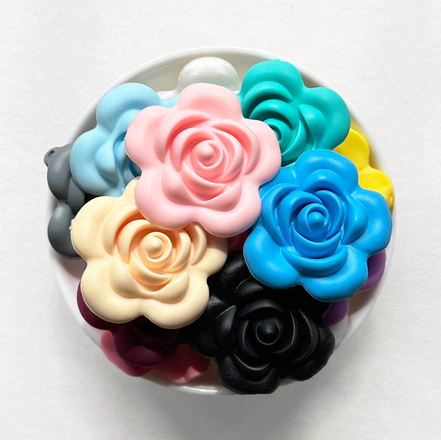 Random Mix Rose Flower Beads - 40*40mm