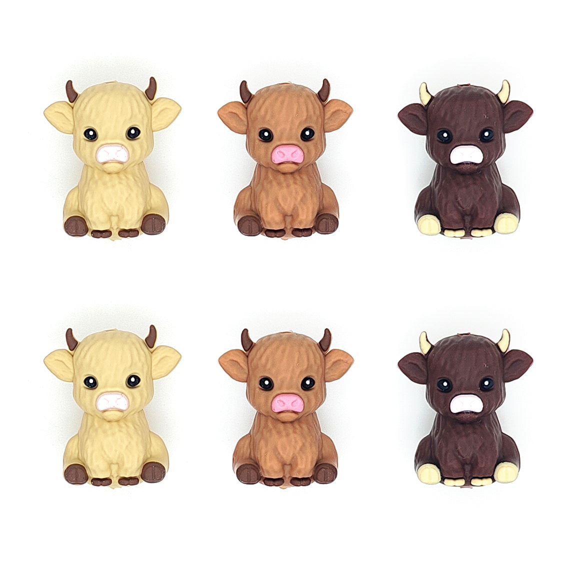 Mixed 3D Highland Cow Focal