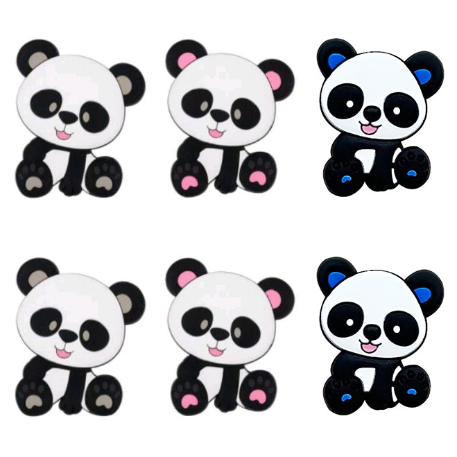 Panda Silicone Beads 26*25MM