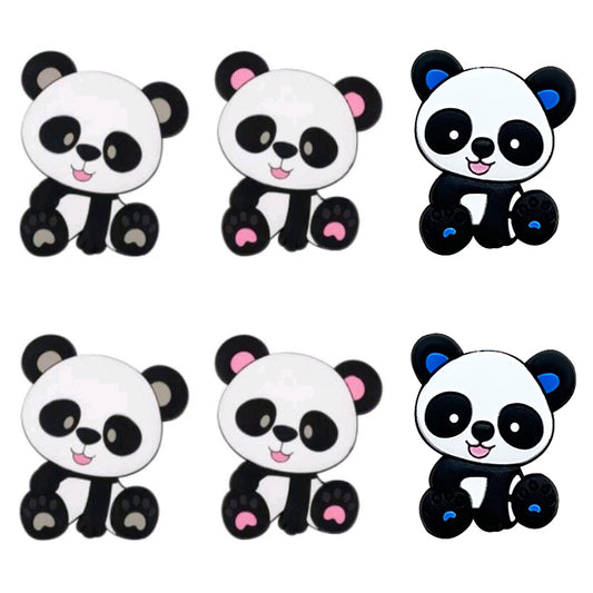 Panda Silicone Beads 26*25MM