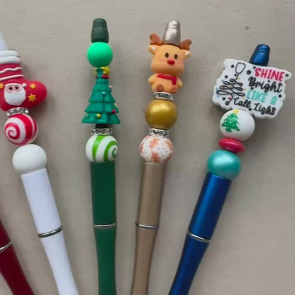 5 Set Christmas DIY Beadable Pen Kit