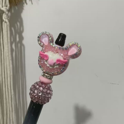 Bling Fancy Rhinestone Mouse Focal Beads