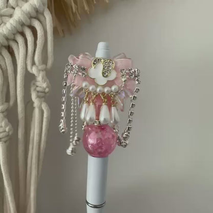 Flower Enamel Bowknot Pearl Tassels Fancy Beads, Rhinestone Beads