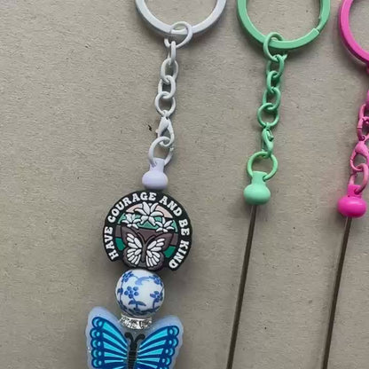 Beadable Keychain for Jewelry Making,Beadable Keyring Bar Blank