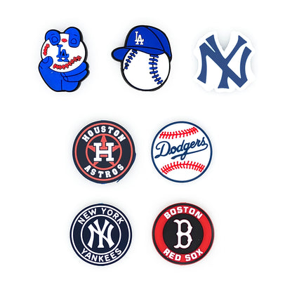 Baseball Team Focal Silicone Beads