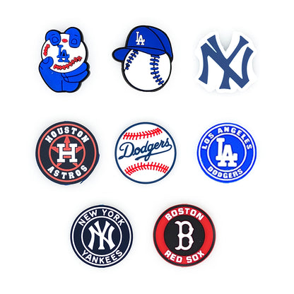 Baseball Team Focal Silicone Beads