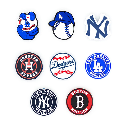 Baseball Team Focal Silicone Beads