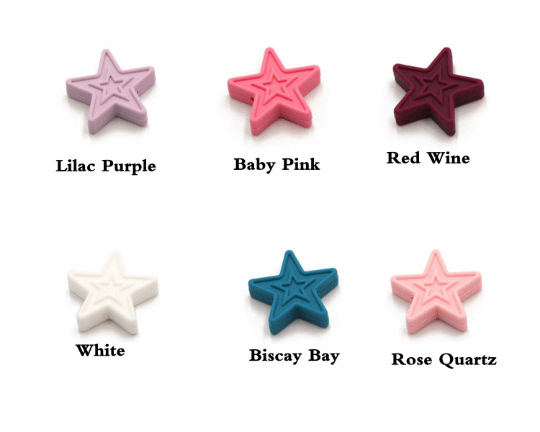 30MM Silicone Star Beads