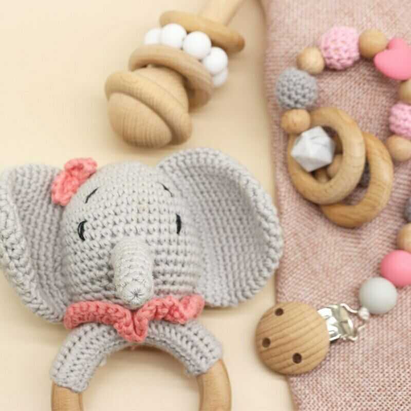 Crochet Elephant - Toy Set