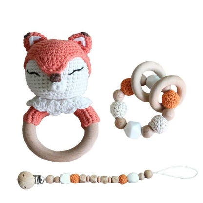 Fox Crochet Rattles Set