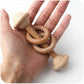 Natural Beech Wood Ring Toy Rattle
