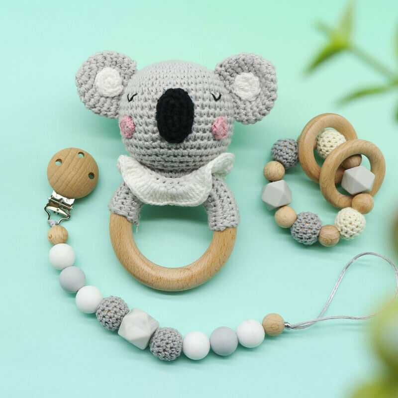 Crochet Koala - Rattle Set