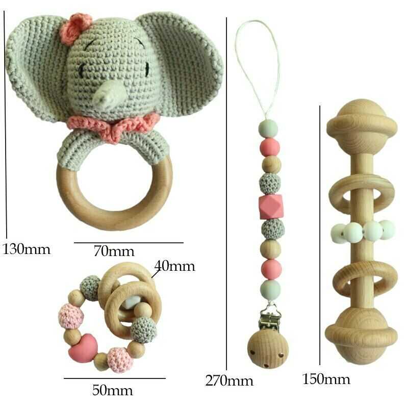 Crochet Elephant - Toy Set