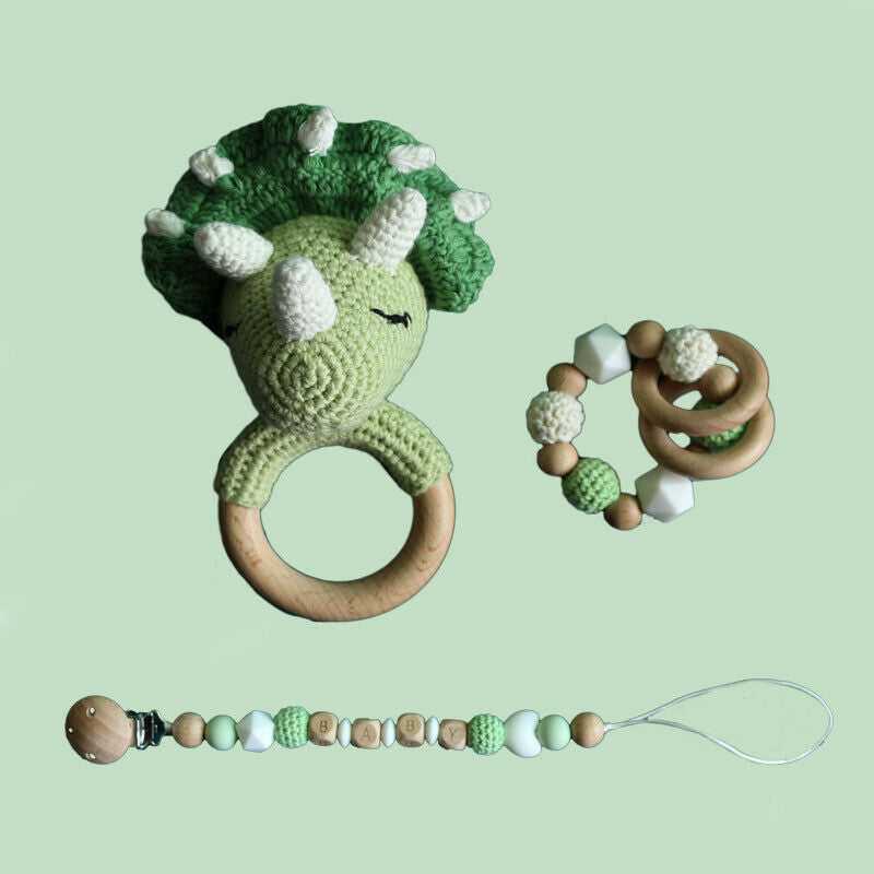 Dinosaur Crochet - Toy Rattle