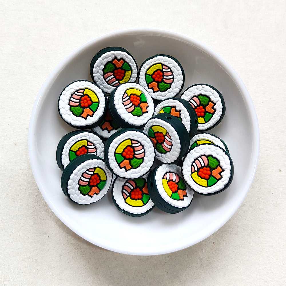 Sushi Silicone Beads 21mm
