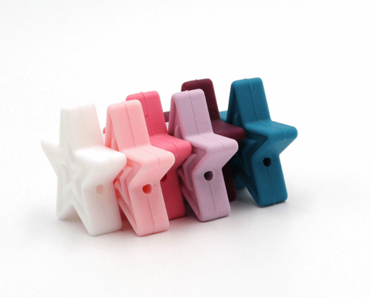 30MM Silicone Star Beads