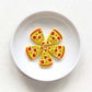 Pizza Silicone Beads 26*19mm