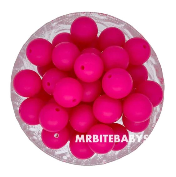 12/15mm Round Silicone Beads #1 - #24