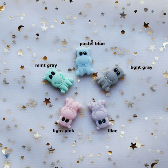Hippo Silicone Beads /17*27MM