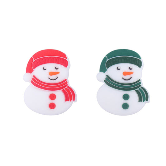 Snowman Silicone Beads - 30*25mm