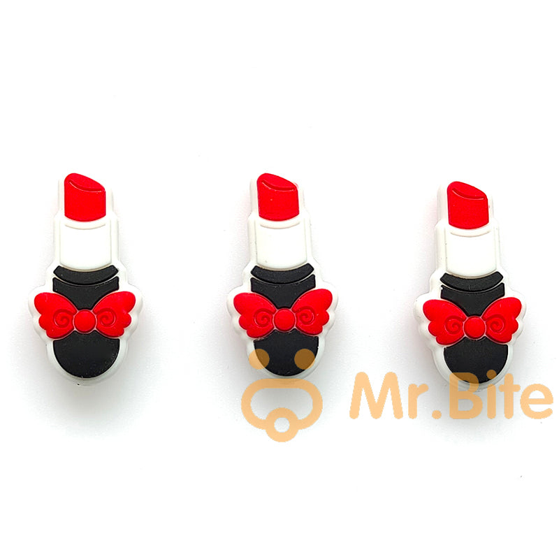 5-50Pcs Lipstick Silicone Beads Focal Beads