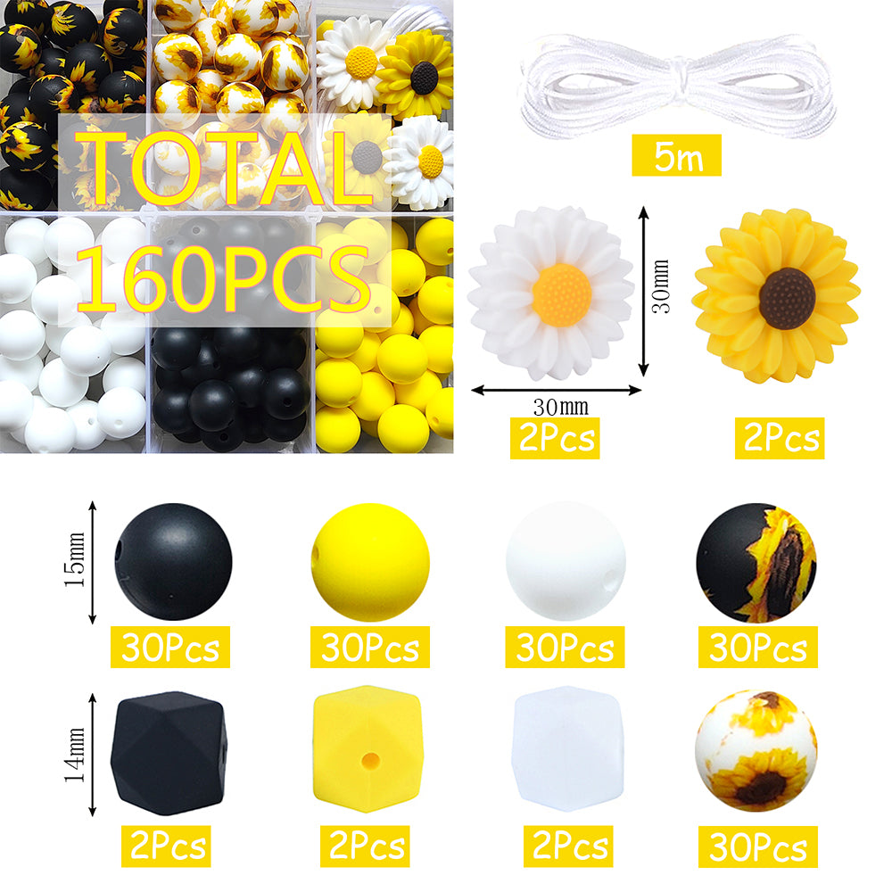 Sunflower Assorted Silicone Beads Kit